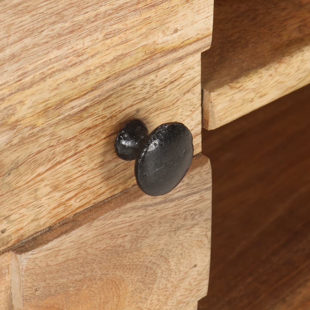 Meuble TV 116x30x35 cm Bois de manguier solide - XIOS