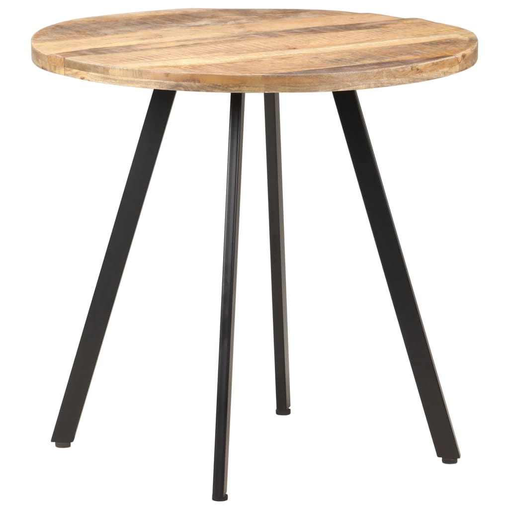 Table de salle à manger 80 cm Bois de manguier brut