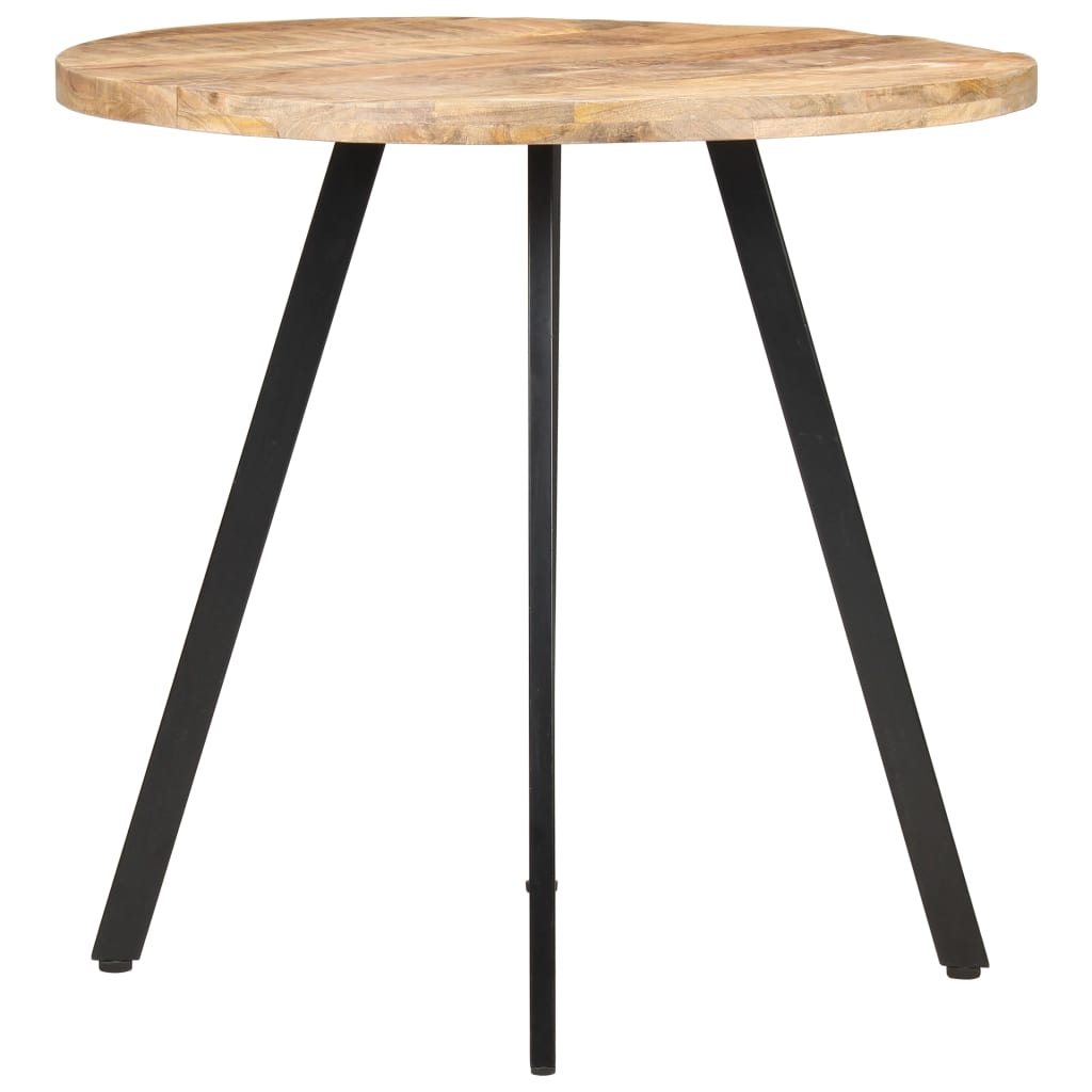 Table de salle à manger 80 cm Bois de manguier brut