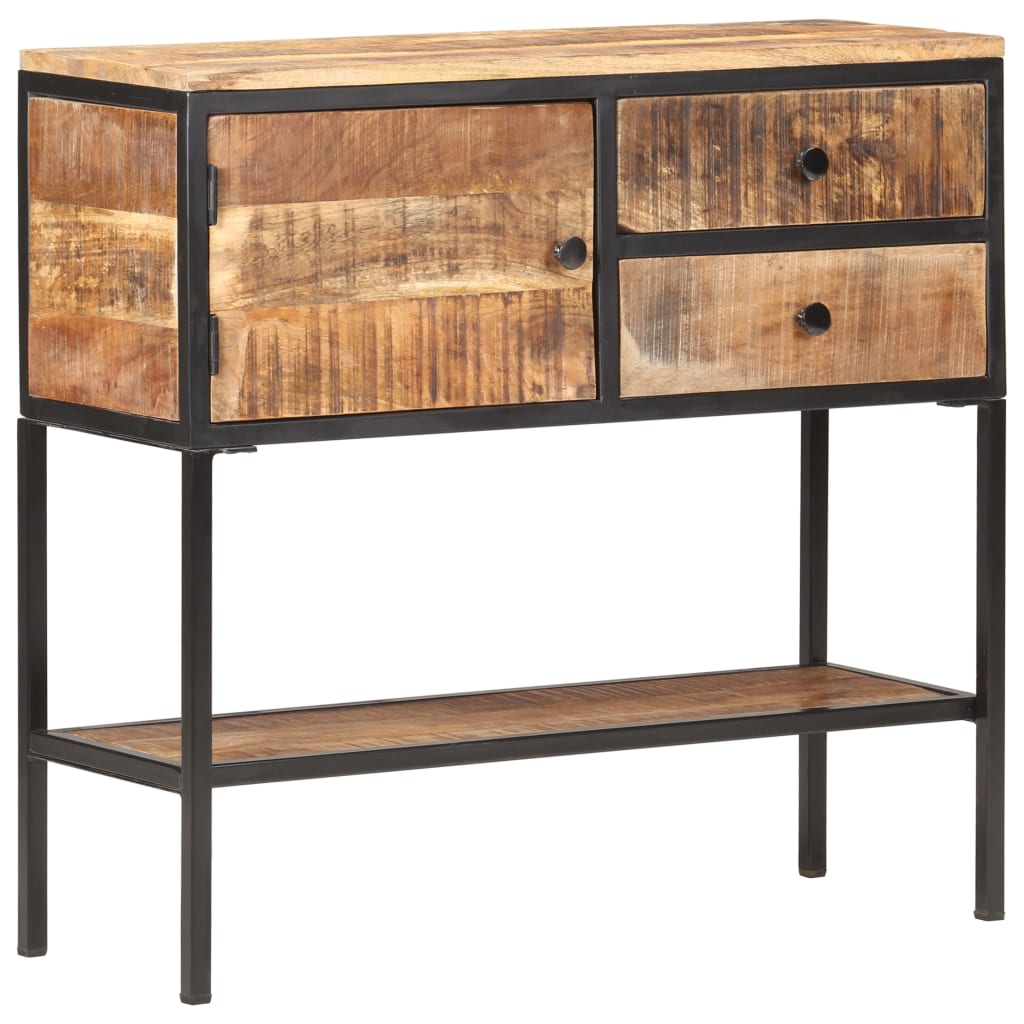 Buffet 85x30x80 cm Bois de manguier brut - XIOS