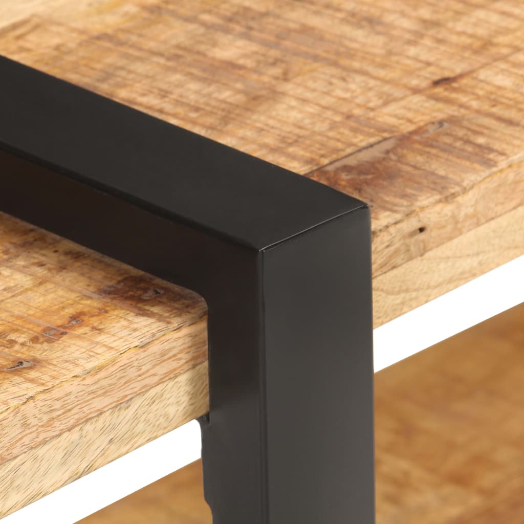 Meuble TV 90x40x40 cm Bois de manguier brut - XIOS