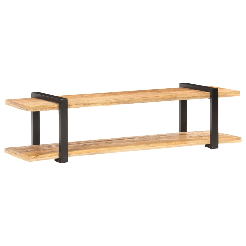 Meuble TV 160x40x40 cm Bois massif de manguier brut - XIOS