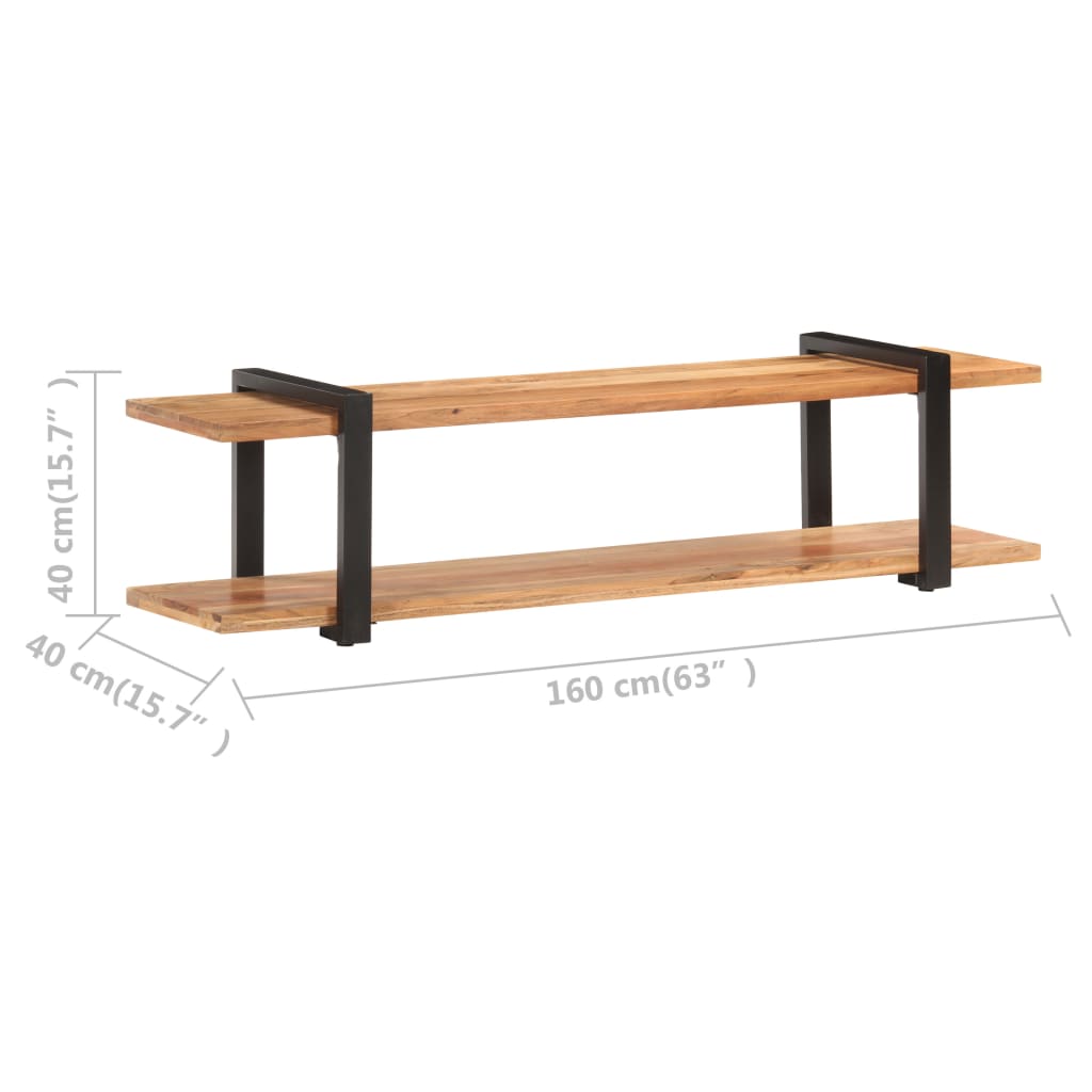 Meuble TV 160x40x40 cm Bois d'acacia massif Meubles TV vidaXL   