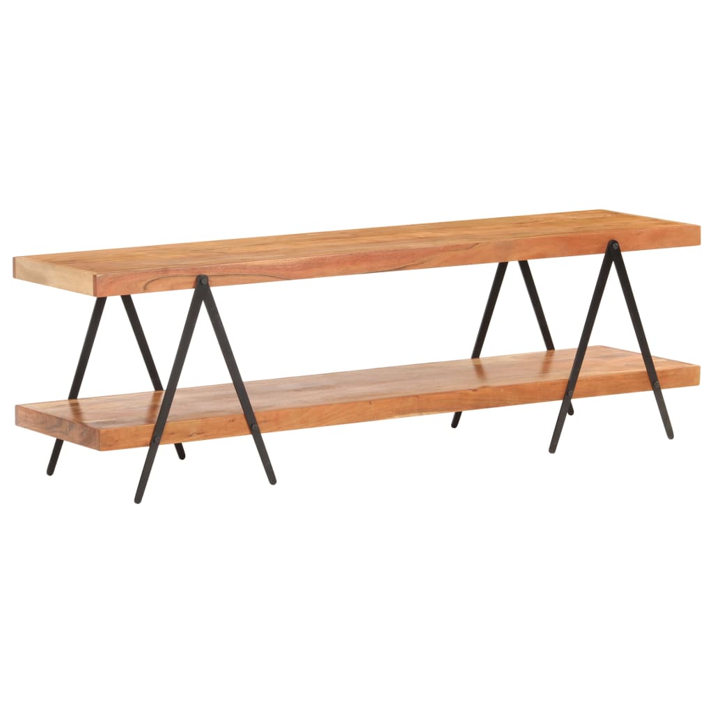 Meuble TV 160x40x50 cm Bois d'acacia solide - XIOS