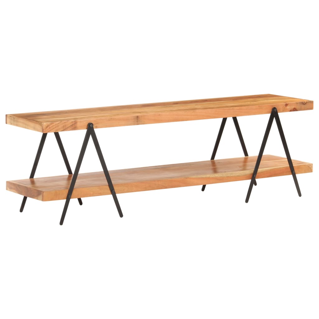 Meuble TV 160x40x50 cm Bois d'acacia solide - XIOS