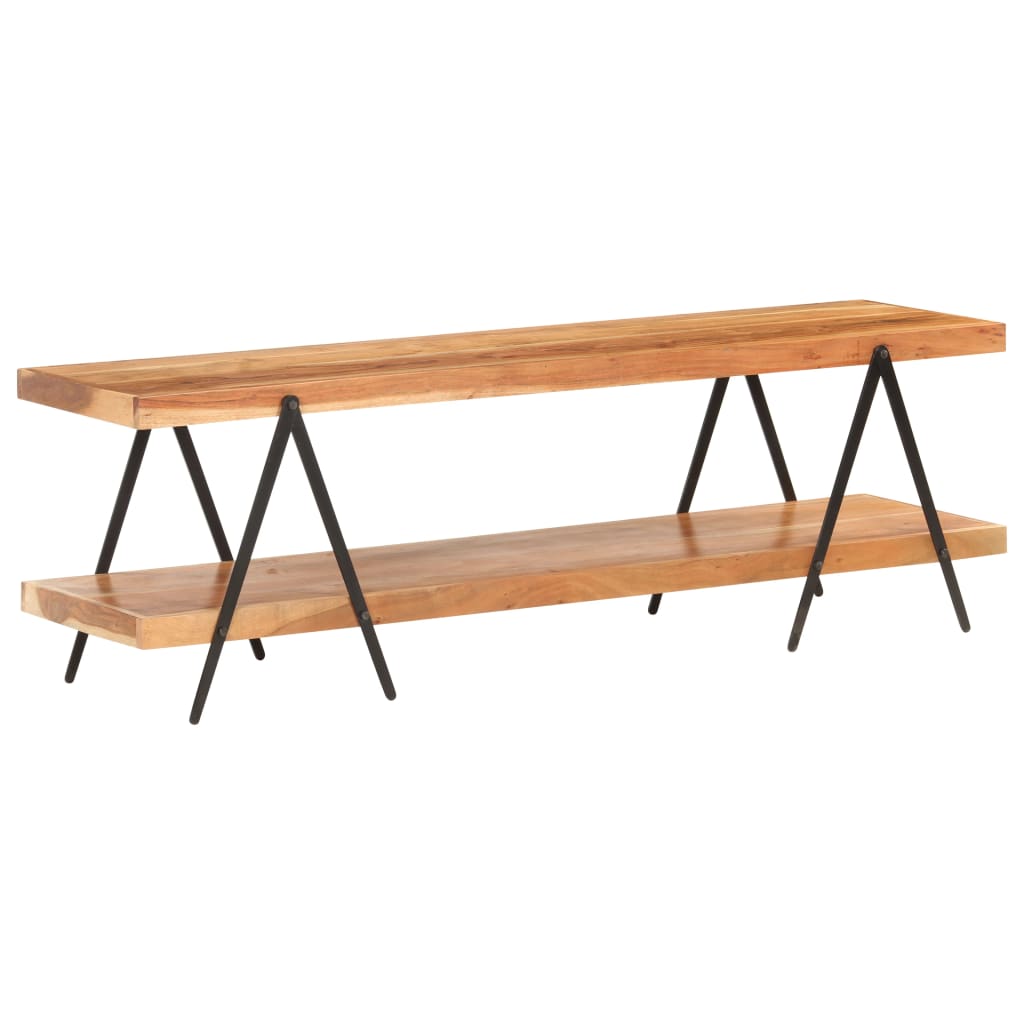 Meuble TV 160x40x50 cm Bois d'acacia solide - XIOS