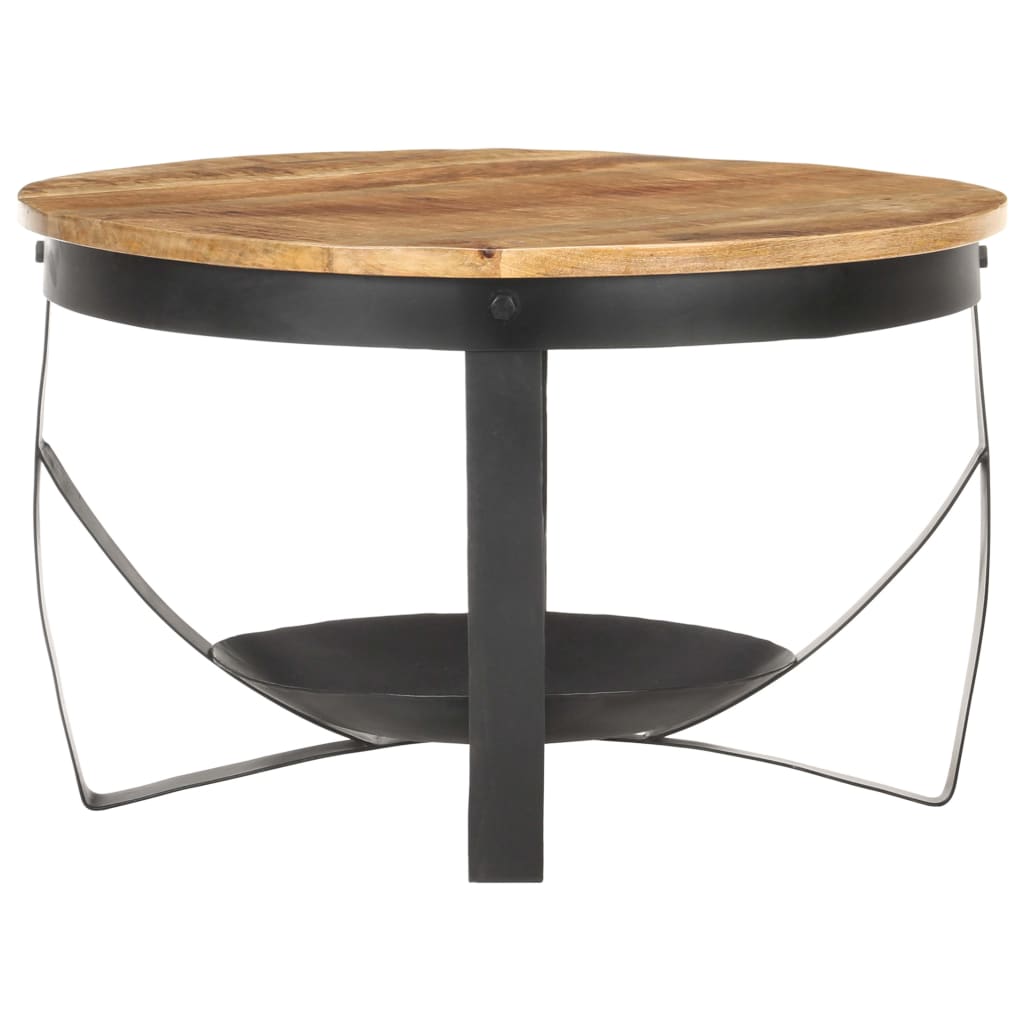 Table basse Ø68x43 cm Bois de manguier brut - XIOS