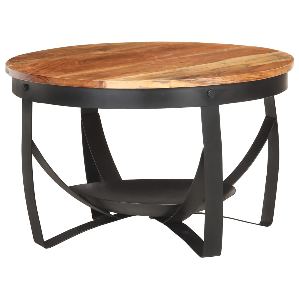 Table basse Ø68x43 cm Bois d'acacia solide - XIOS