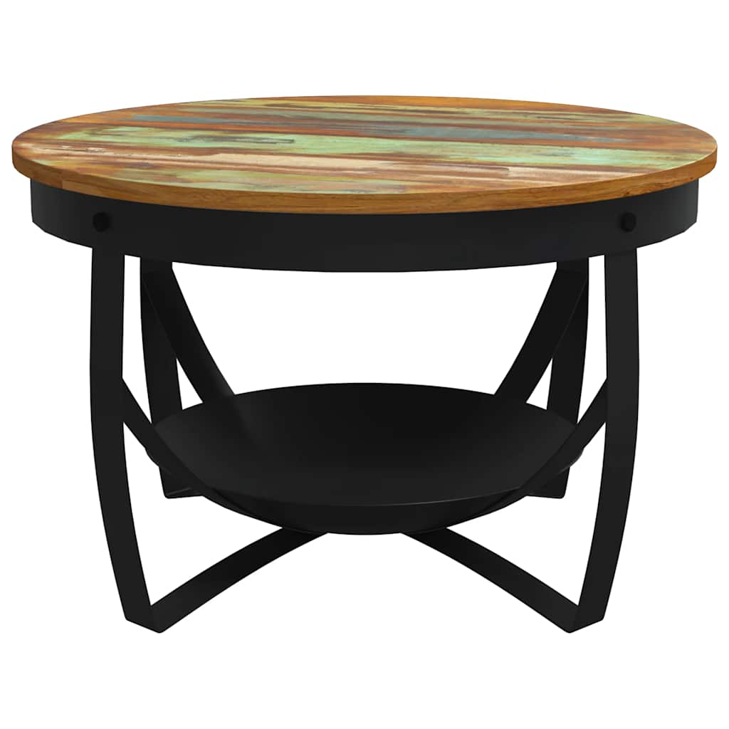 Table basse Ø68x43 cm Bois de récupération massif - XIOS