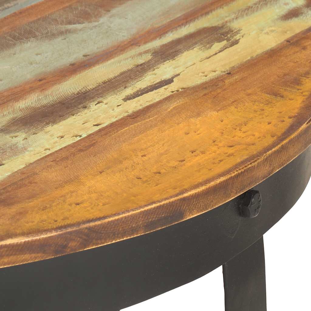 Table basse Ø68x43 cm Bois de récupération massif - XIOS