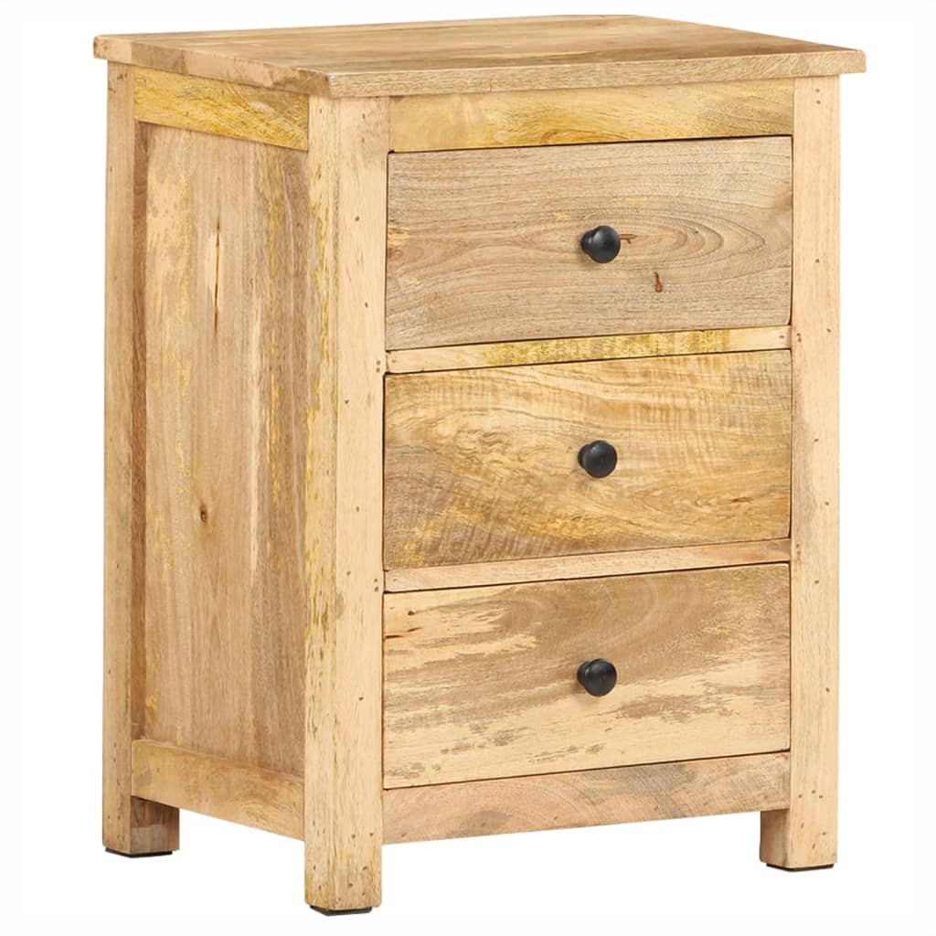 Table de chevet 45x35x60 cm Bois de manguier massif - XIOS
