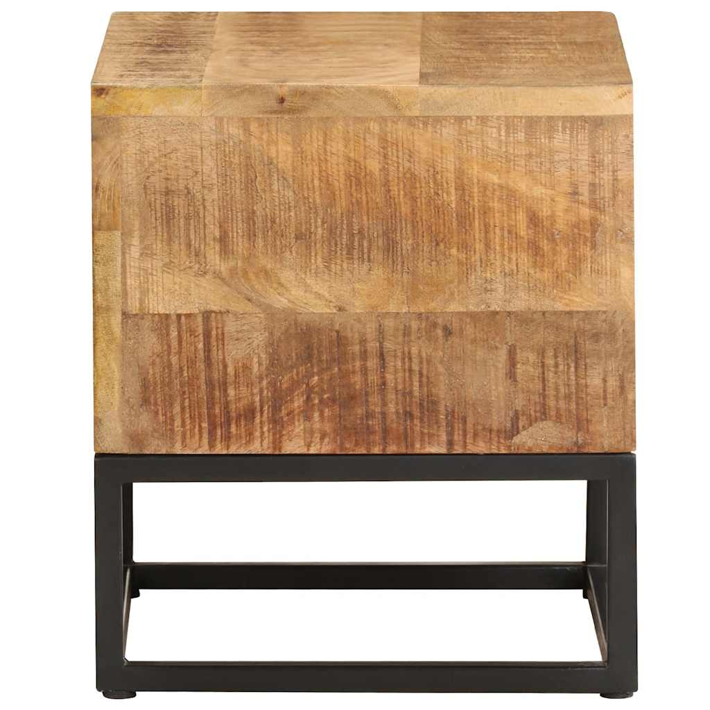 Table d'appoint 30x30x33 cm Bois de manguier brut - XIOS