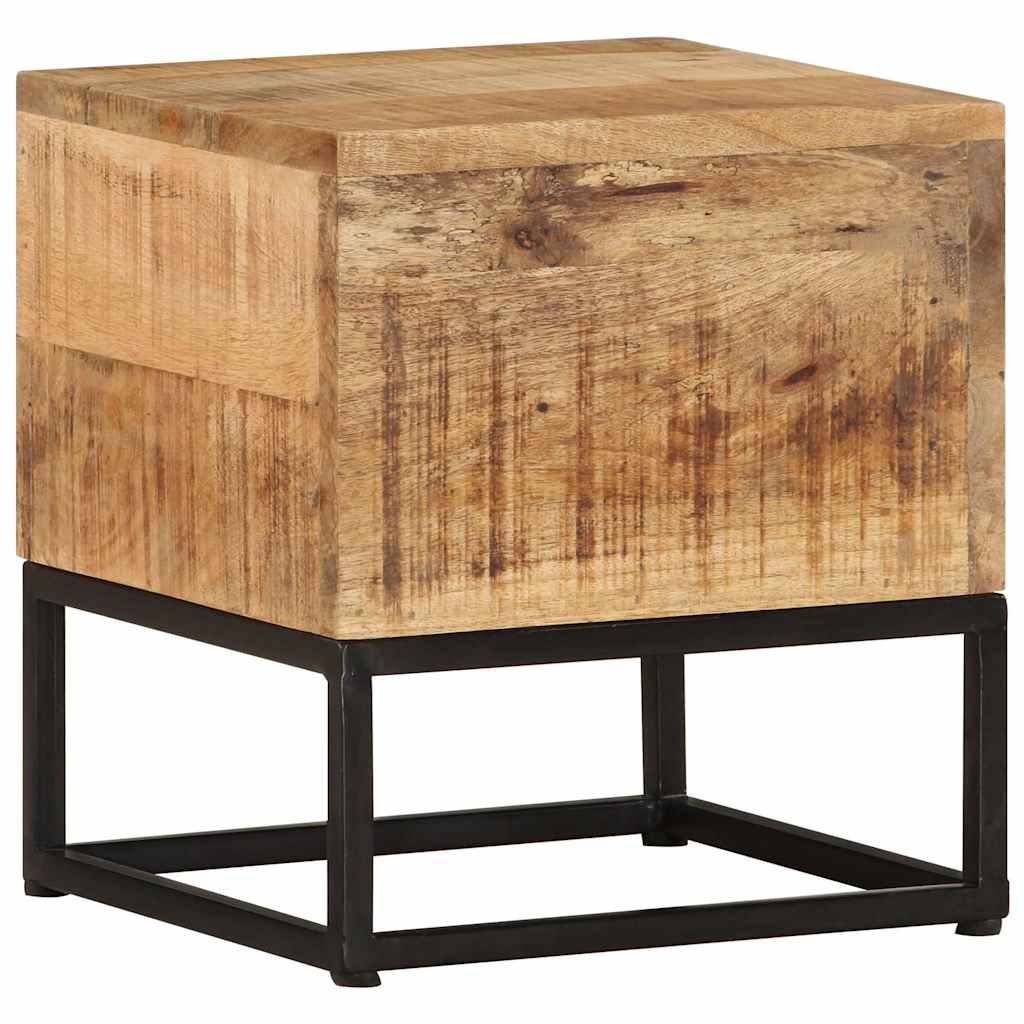 Table d'appoint 30x30x33 cm Bois de manguier brut - XIOS