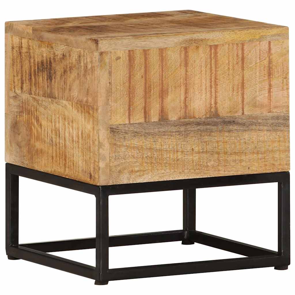 Table d'appoint 30x30x33 cm Bois de manguier brut - XIOS