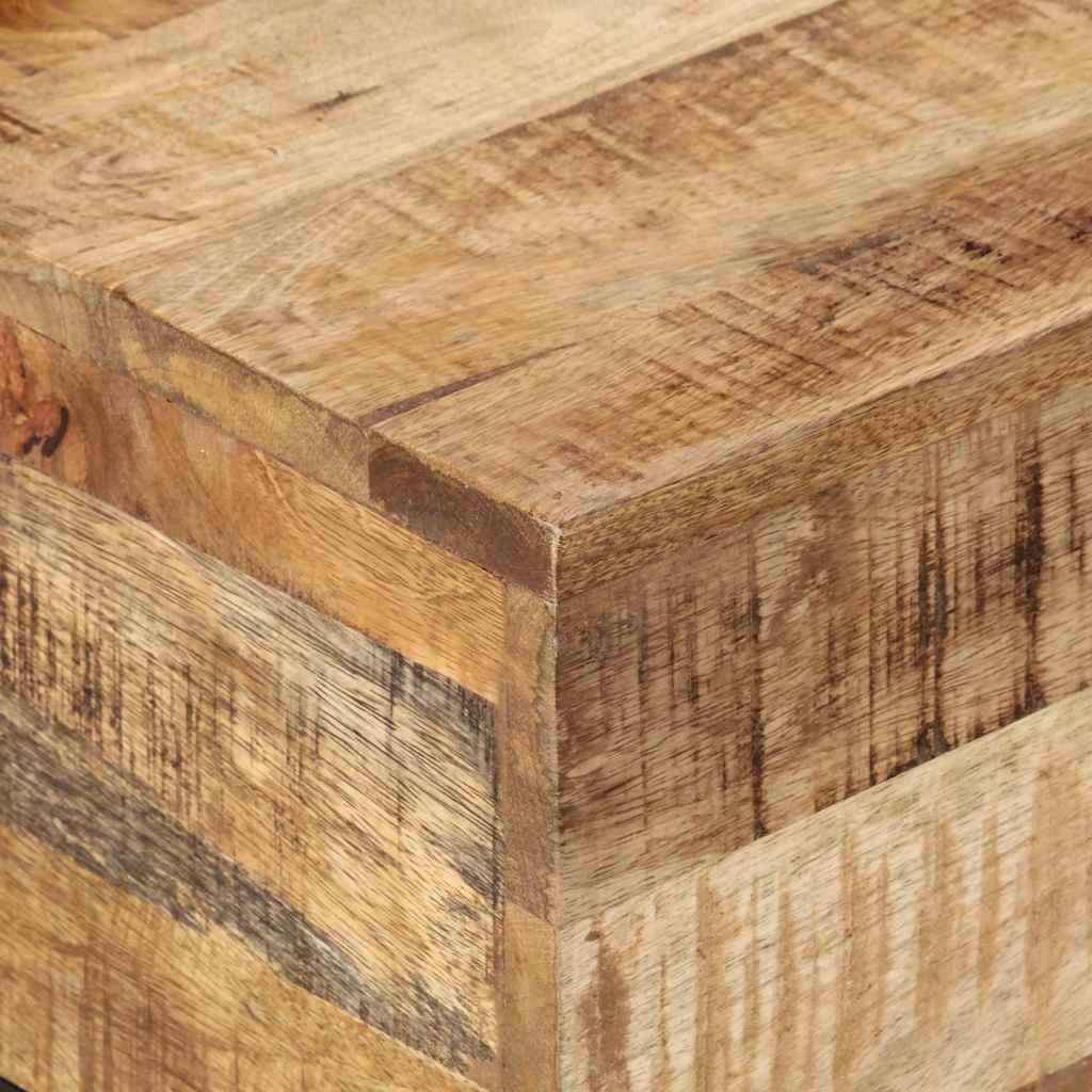 Table basse 68x68x41 cm Bois de manguier brut - XIOS