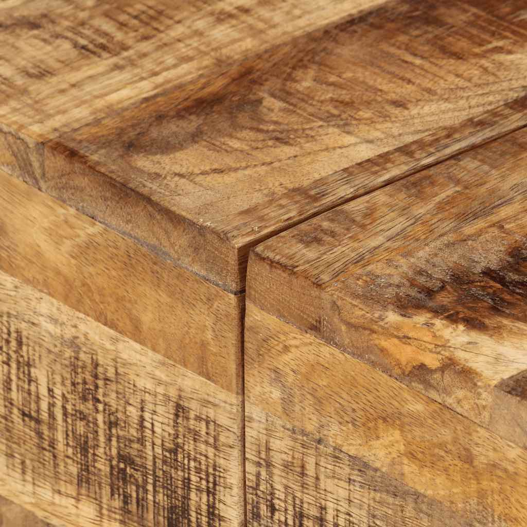 Table basse 68x68x41 cm Bois de manguier brut - XIOS