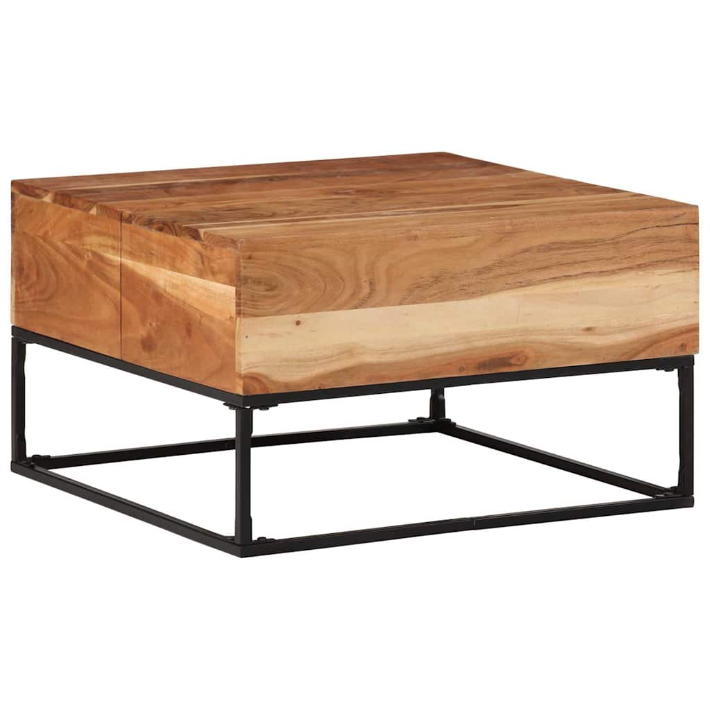 Table basse 68x68x41 cm Bois d'acacia solide - XIOS