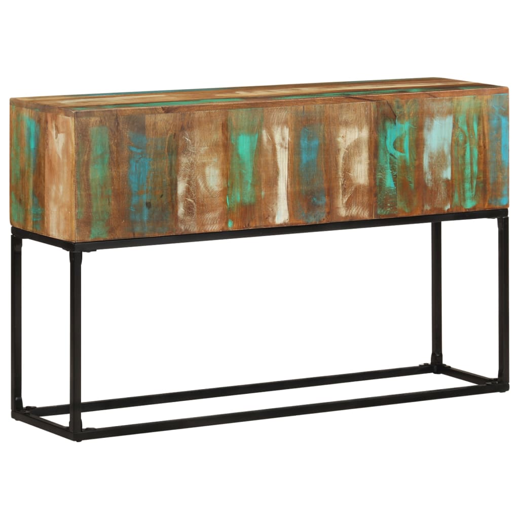 Table console 120x30x75 cm Bois de récupération massif - XIOS