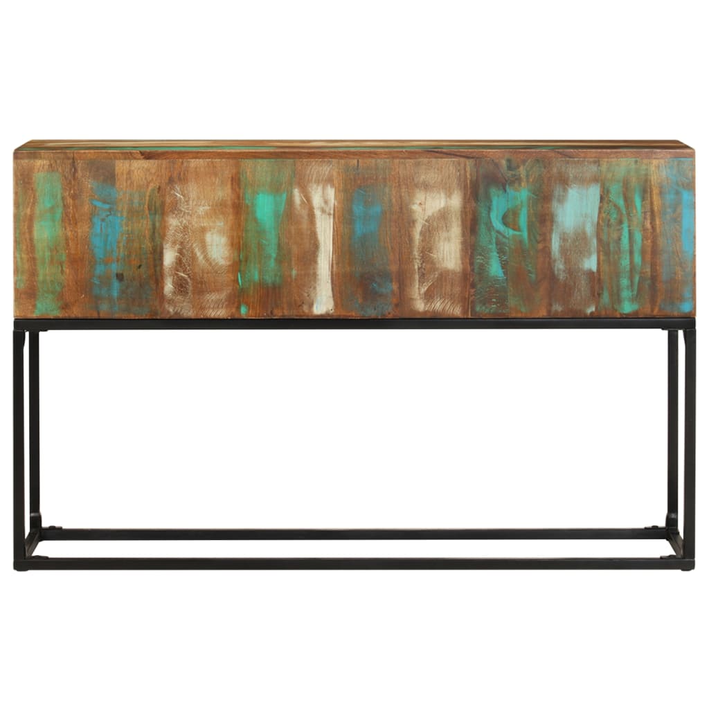 Table console 120x30x75 cm Bois de récupération massif - XIOS