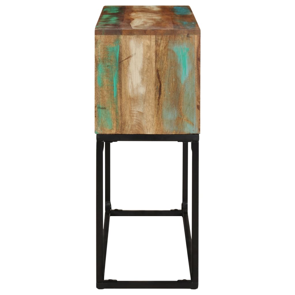 Table console 120x30x75 cm Bois de récupération massif - XIOS
