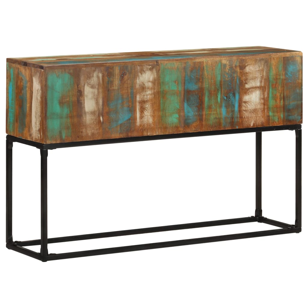 Table console 120x30x75 cm Bois de récupération massif - XIOS