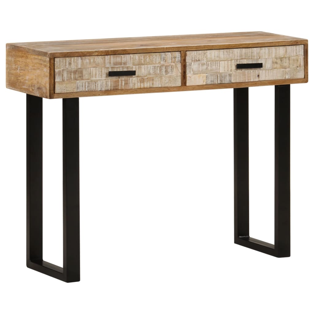 Table console 100x30x75 cm Bois de manguier massif - XIOS