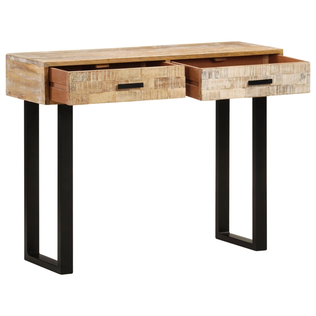 Table console 100x30x75 cm Bois de manguier massif - XIOS