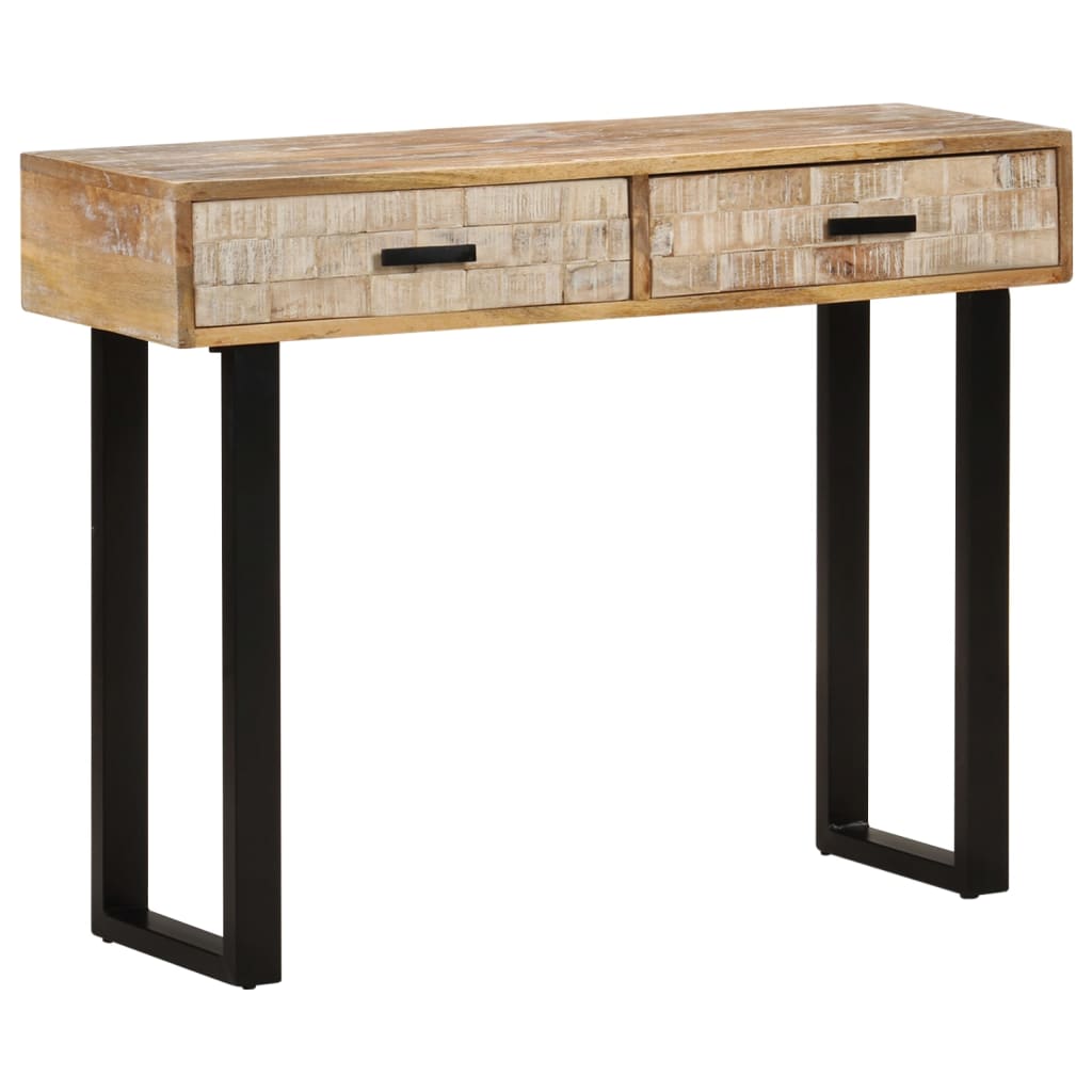 Table console 100x30x75 cm Bois de manguier massif - XIOS