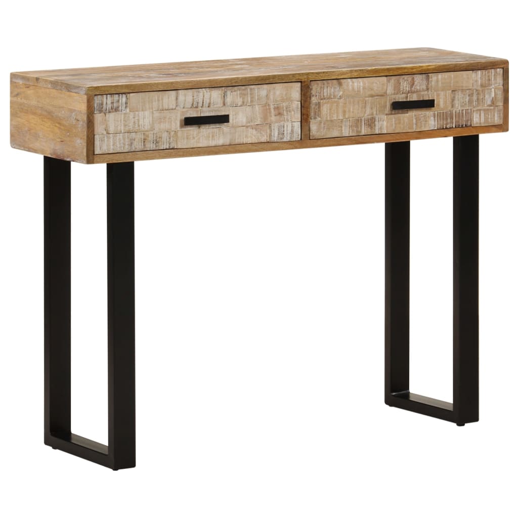 Table console 100x30x75 cm Bois de manguier massif - XIOS