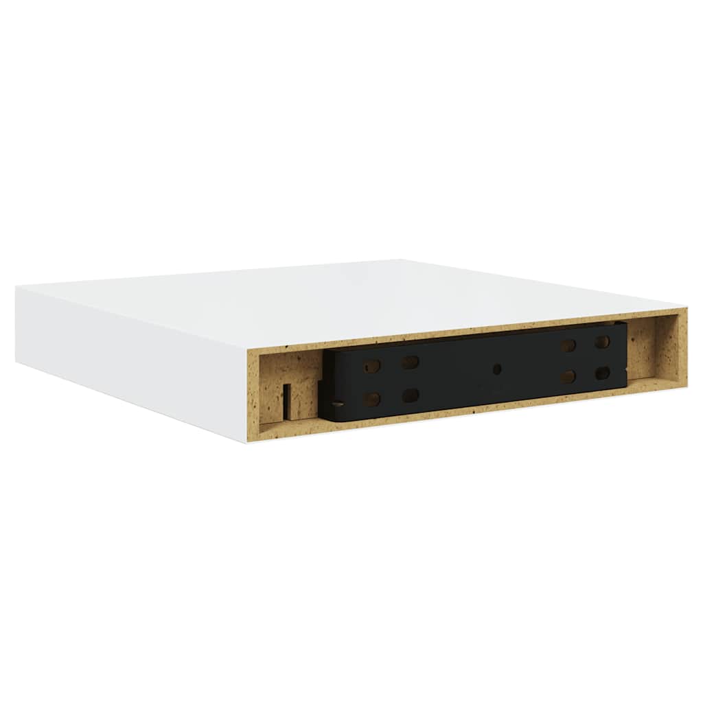 Étagère murale flottante Blanc brillant 23x23,5x3,8 cm MDF - XIOS
