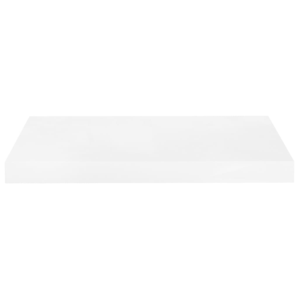 Étagère murale flottante Blanc brillant 50x23x3,8 cm MDF - XIOS