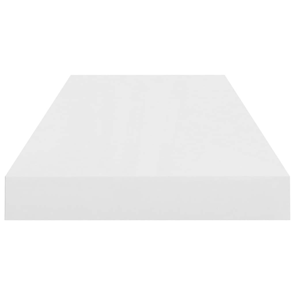 Étagère murale flottante 4 pcs Blanc brillant 60x23,5x3,8cm MDF - XIOS