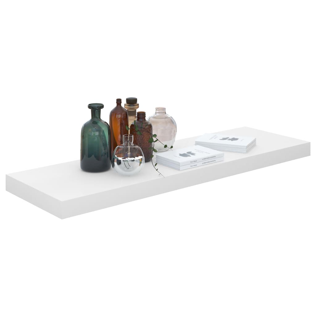 Étagère murale flottante Blanc brillant 80x23,5x3,8 cm MDF - XIOS