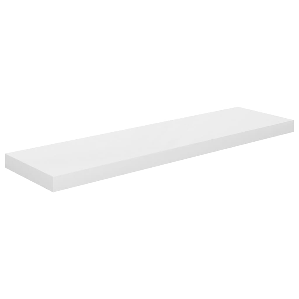 Étagère murale flottante 4 pcs Blanc brillant 90x23,5x3,8cm MDF - XIOS
