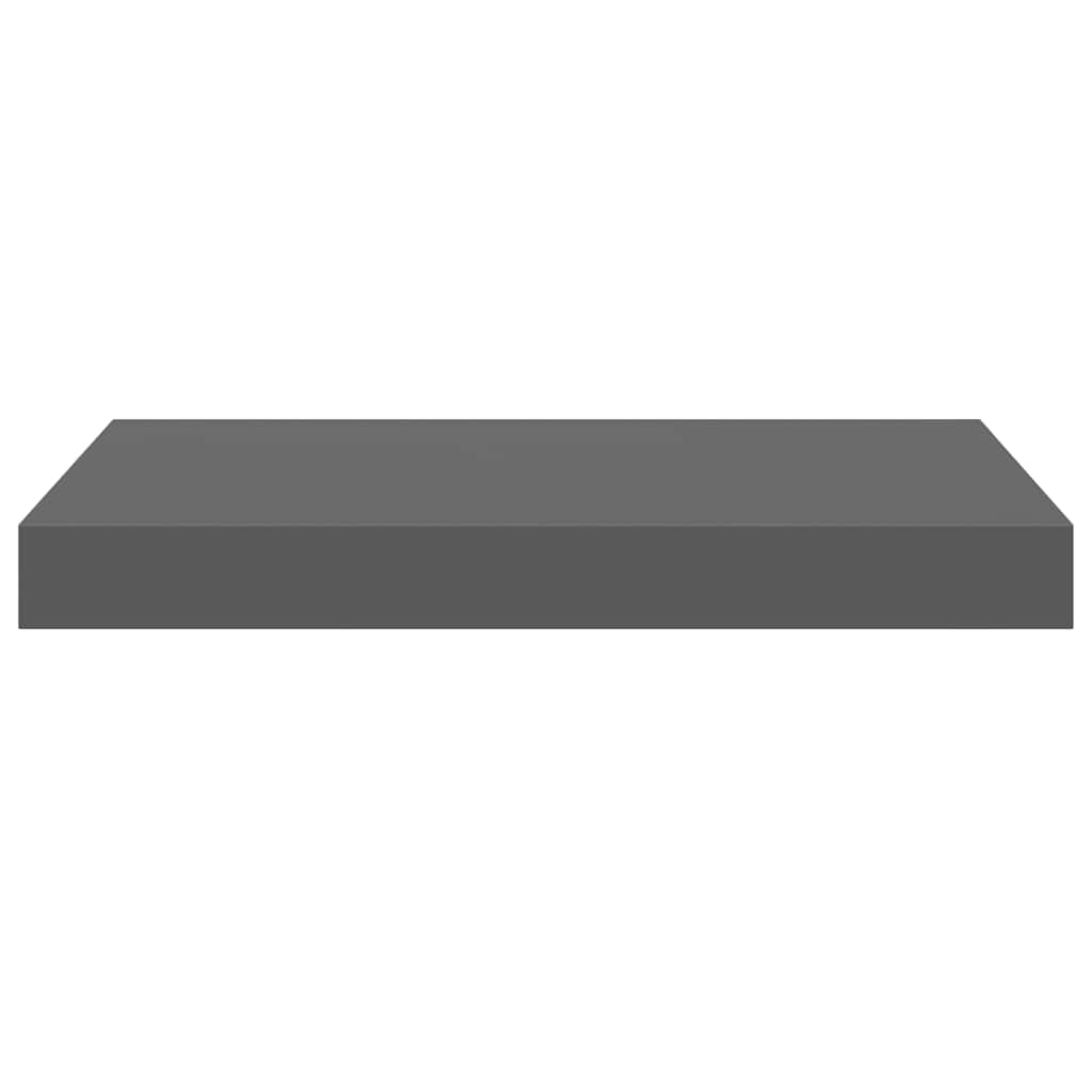 Étagère murale flottante Gris brillant 40x23x3,8 cm MDF - XIOS