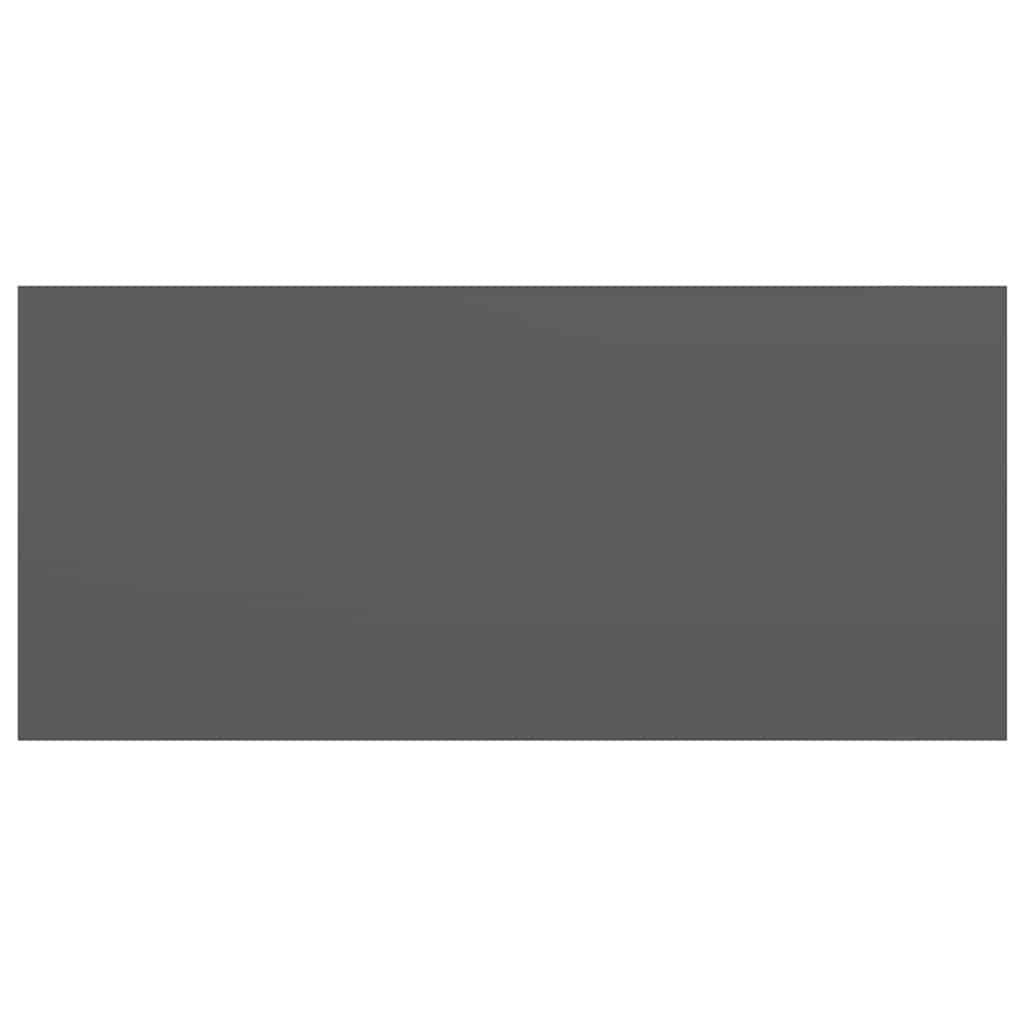 Étagère murale flottante Gris brillant 50x23x3,8 cm MDF - XIOS