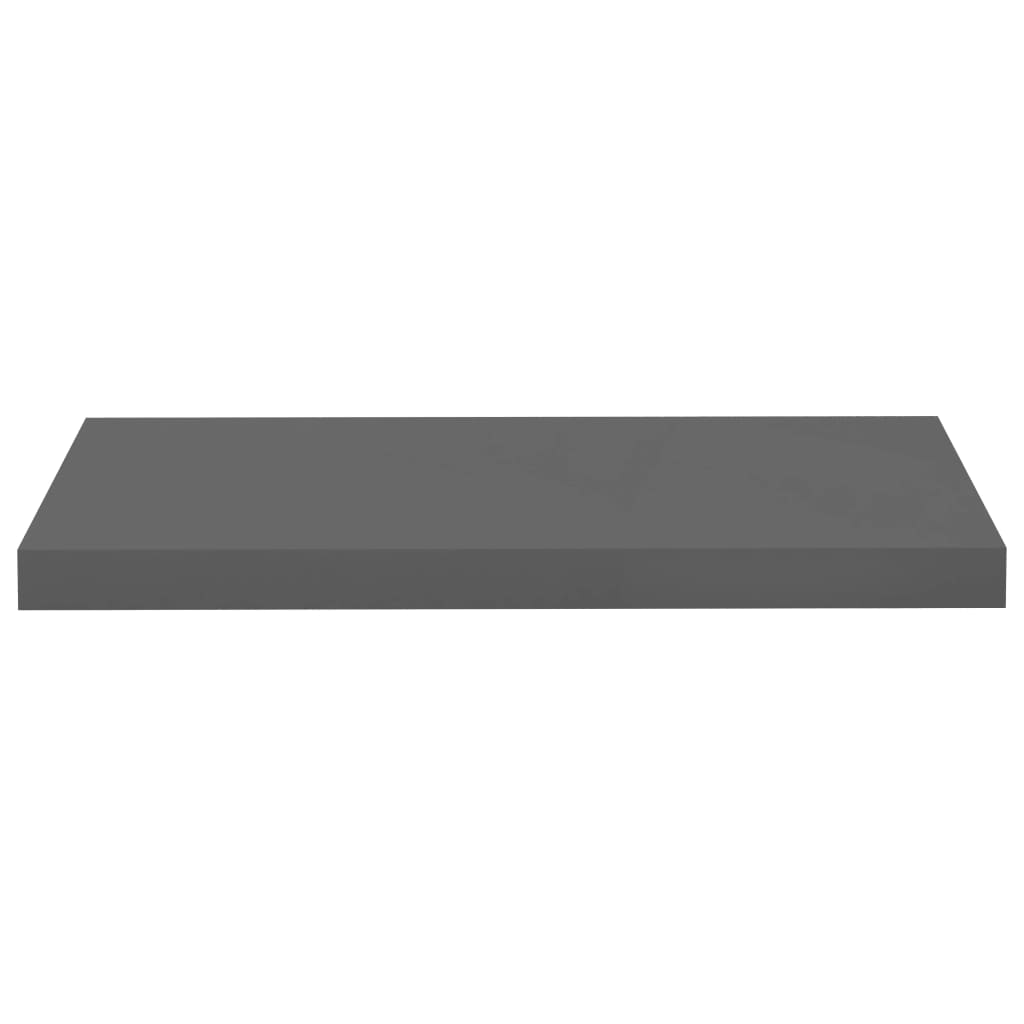 Étagère murale flottante Gris brillant 60x23,5x3,8 cm MDF - XIOS