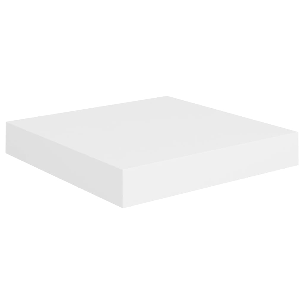Étagères murales flottantes 2 pcs blanc 23x23,5x3,8 cm MDF - XIOS