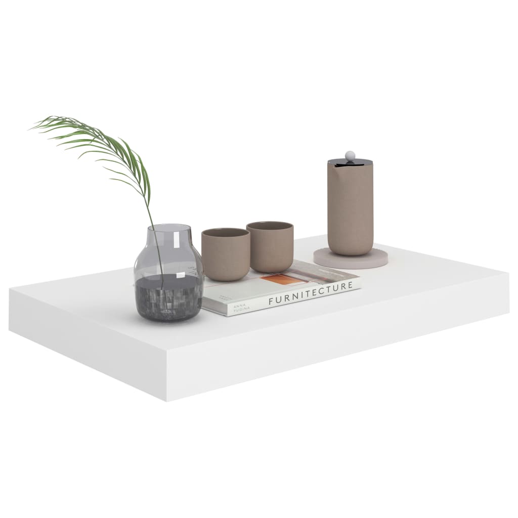 Étagères murales flottantes 4 pcs blanc 40x23x3,8 cm MDF - XIOS