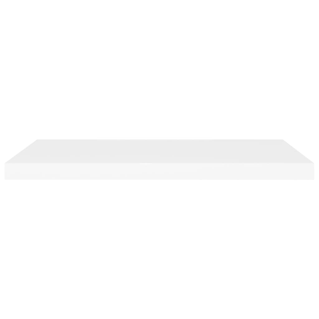 Étagères murales flottantes 2 pcs blanc 80x23,5x3,8 cm MDF - XIOS