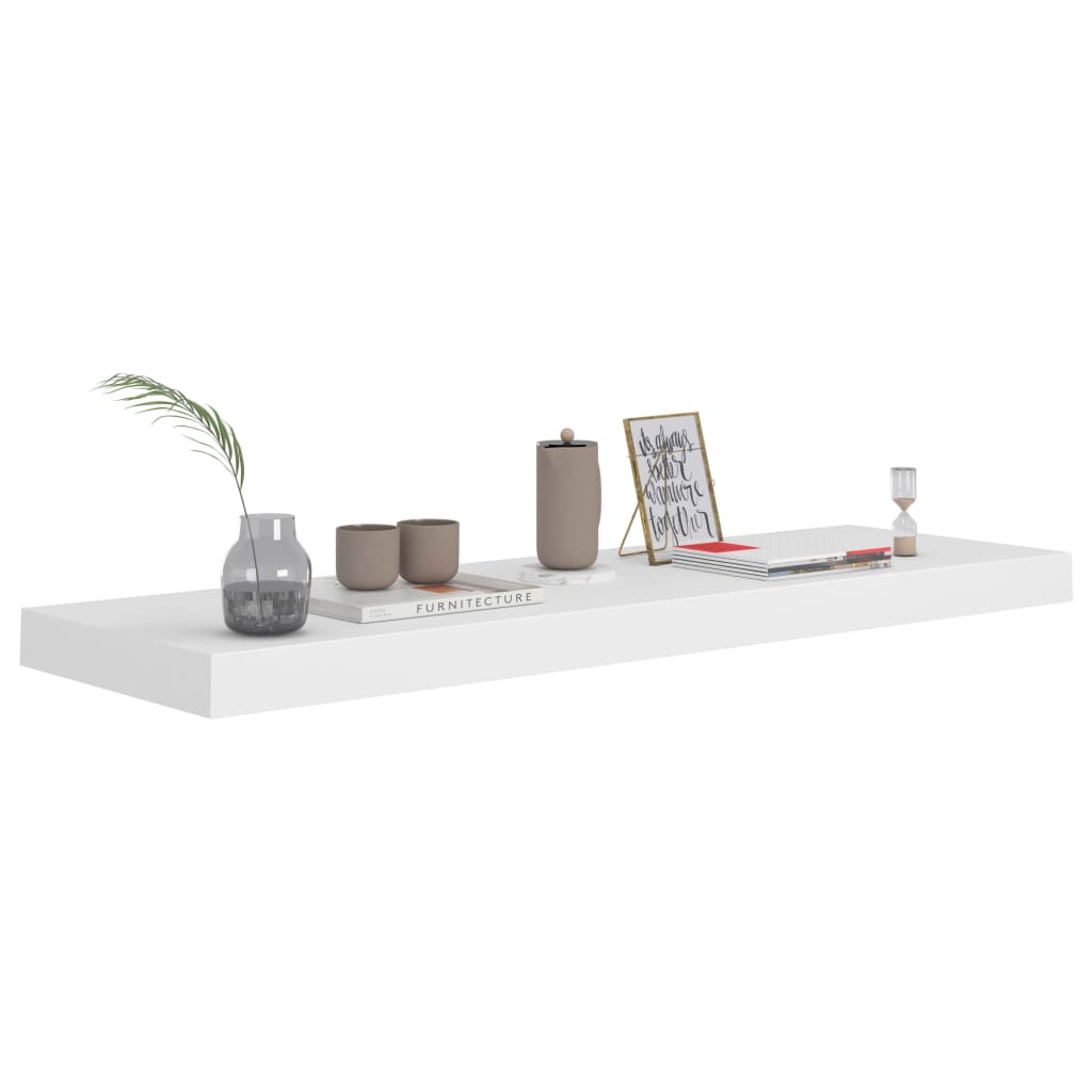 Étagères murales flottantes 4 pcs blanc 80x23,5x3,8 cm MDF - XIOS
