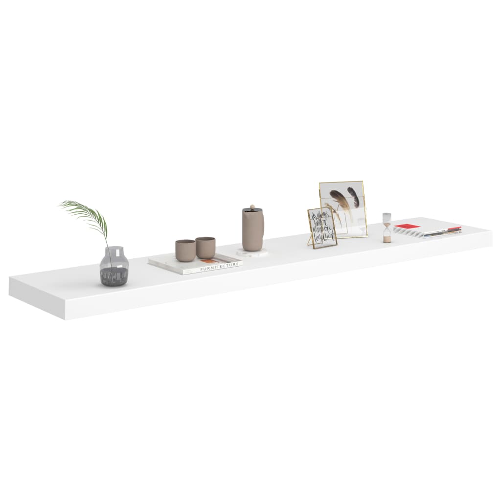 Étagères murales flottantes 4 pcs blanc 120x23,5x3,8 cm MDF Étagères murales & corniches vidaXL