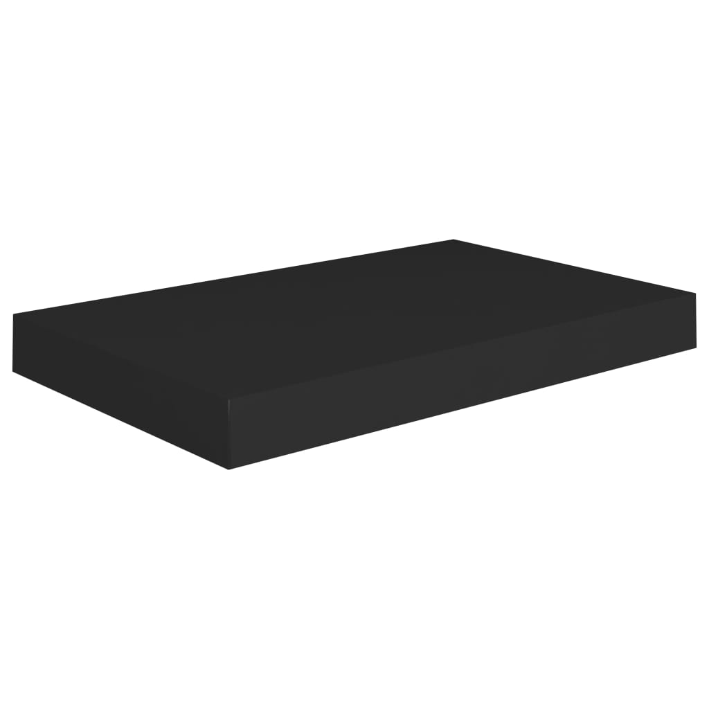 Étagères murales flottantes 2 pcs noir 40x23x3,8 cm MDF - XIOS