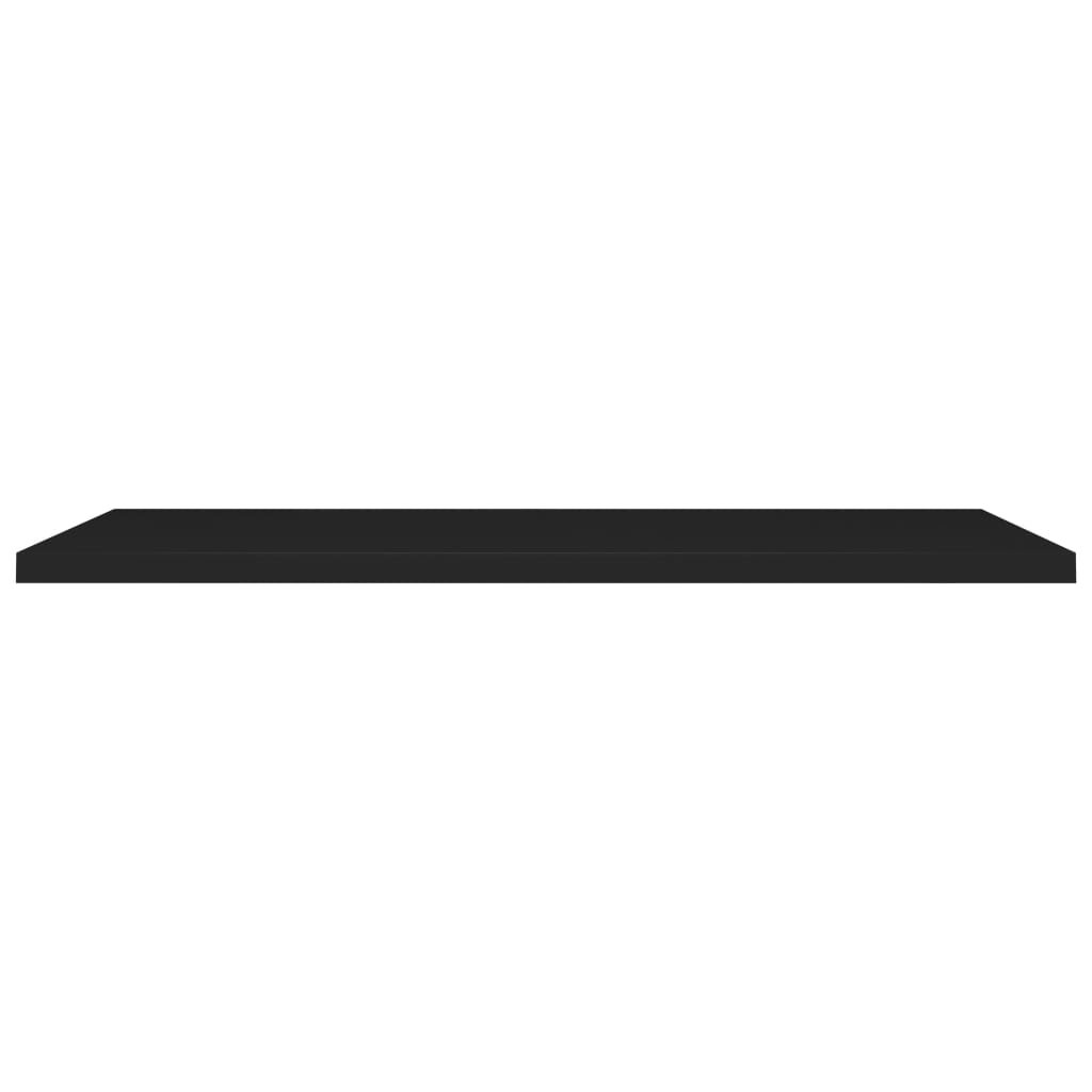 Étagères murales flottantes 4 pcs noir 120x23,5x3,8 cm MDF - XIOS