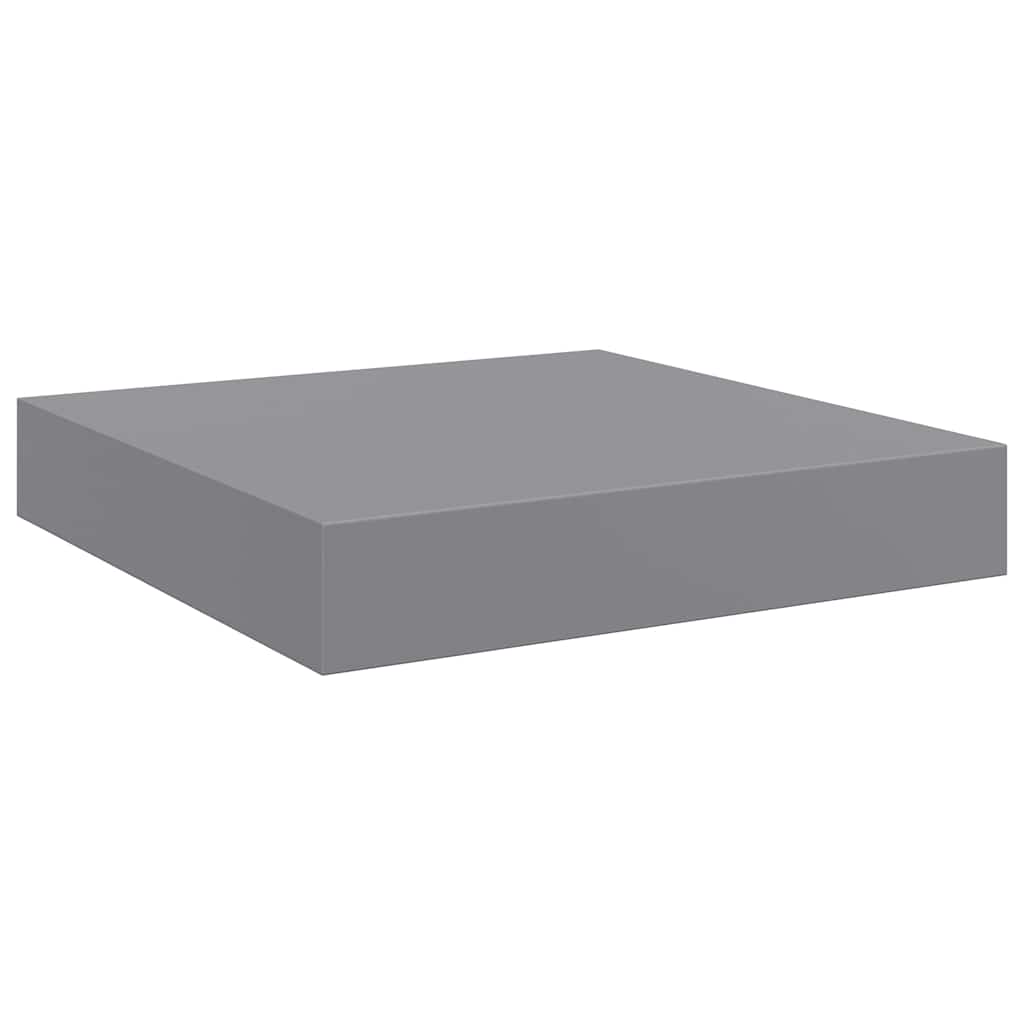 Étagère flottante murale gris 23x23,5x3,8 cm MDF - XIOS