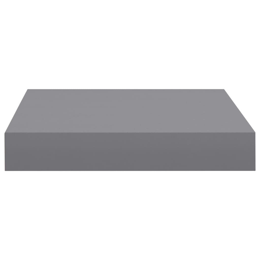 Étagères murales flottantes 4 pcs gris 23x23,5x3,8 cm MDF - XIOS