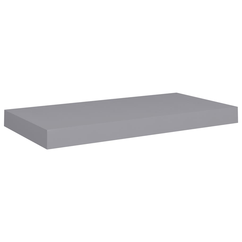 Étagère murale flottante gris 50x23x3,8 cm MDF - XIOS