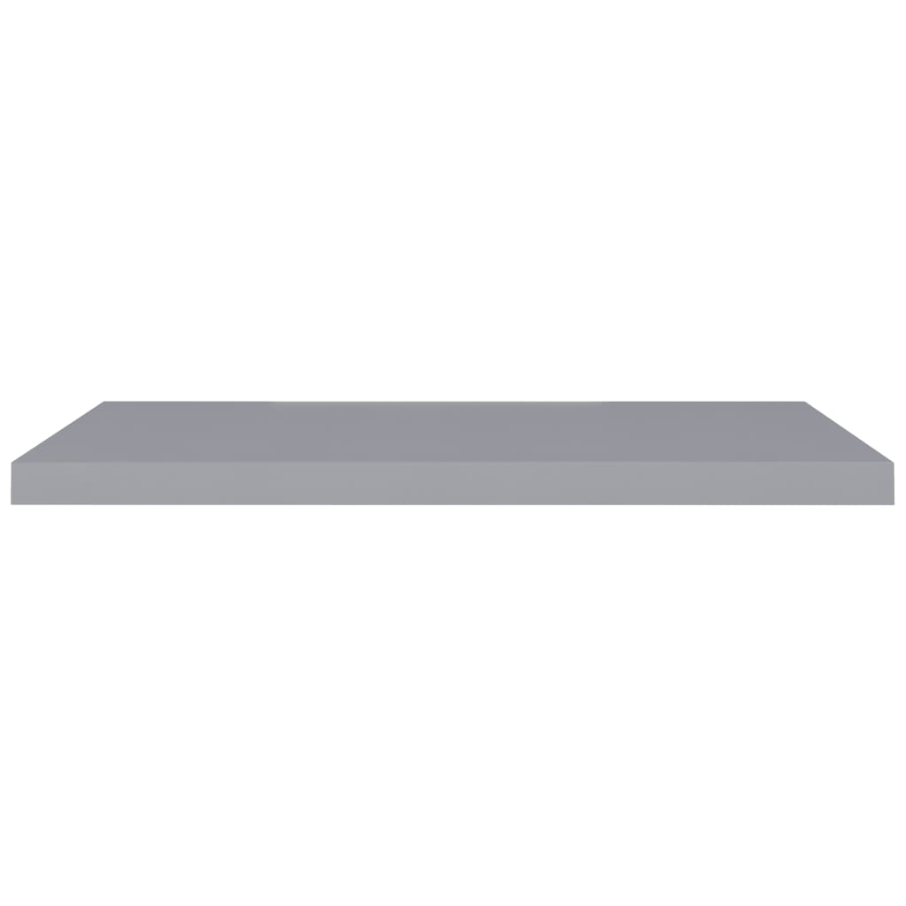 Étagères murales flottantes 2 pcs gris 90x23,5x3,8 cm MDF - XIOS