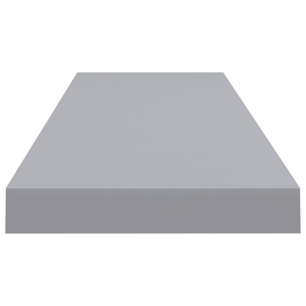 Étagères murales flottantes 2 pcs gris 90x23,5x3,8 cm MDF - XIOS