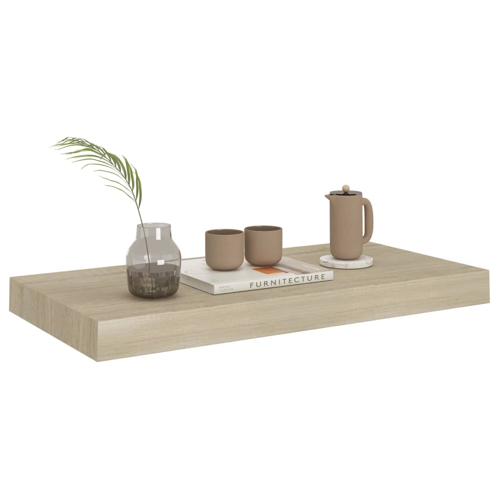 Étagères murales flottantes 4 pcs chêne 50x23x3,8 cm MDF - XIOS